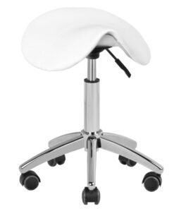 Taboret kosmetyczny AM-302 biały