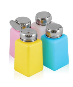 Butelka z pompką chrom 180 ml mix kolor
