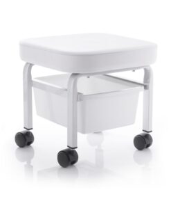 Taboret kosmetyczny do pedicure z pojemnikiem