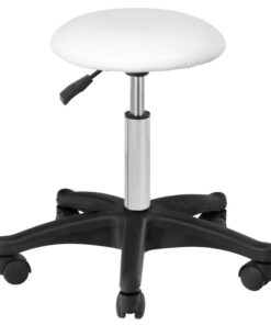 Taboret kosmetyczny AM-312 biały