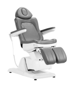 Fotel kosmetyczny elektr. Azzurro 870S pedi 3 siln. szary