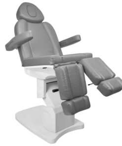Fotel kosmetyczny elektr. Azzurro 708AS pedi 3 siln. szary