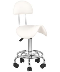 Taboret kosmetyczny 6001 biały