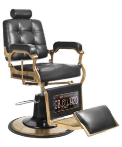 Gabbiano fotel barberski Boss czarny