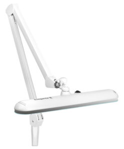 Lampa warsztatowa led Elegante 801-s z imadełkiem standard biała