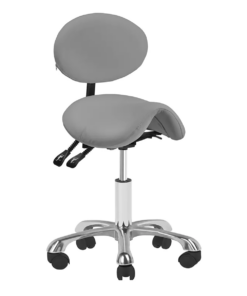 Taboret kosmetyczny 1025 szary Giovanni