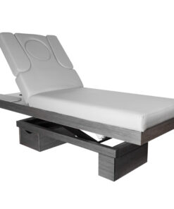 Spa leżanka kosmetyczna Azzurro 815B świecąca szara wood podgrzewana