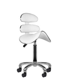 Taboret kosmetyczny roll speed AM-880 biały