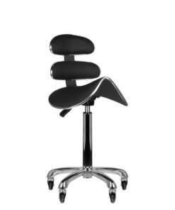 Taboret kosmetyczny roll speed AM-880 czarny wysoki