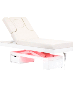 Spa leżanka kosmetyczna Azzurro 815B świecąca white podgrzewana