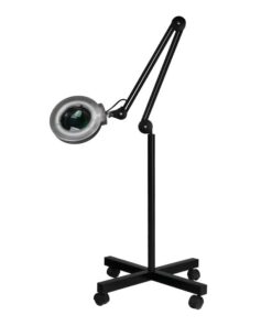 Lampa lupa S4 + statyw czarna