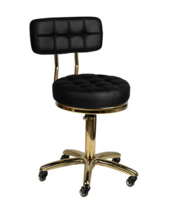 Taboret kosmetyczny Gold AM-961 czarny