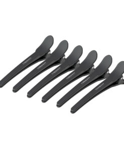 Klamry fryzjerskie do włosów E-17 10 szt. 10,5 cm czarne