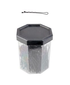Wsuwki fryzjerskie do włosów E-62 150 szt. 4,9 cm czarne