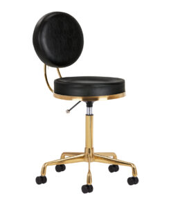 Taboret kosmetyczny H5 złoty czarny