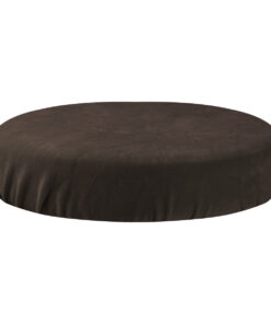 Pokrowiec na taboret welur brązowy