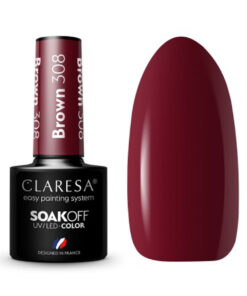 CLARESA Lakier hybrydowy BROWN 308 -5g