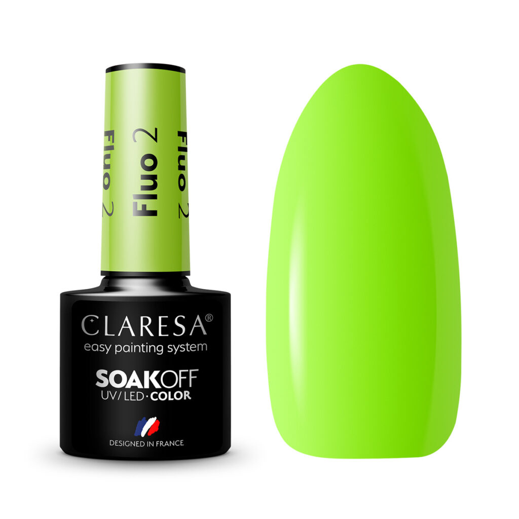 CLARESA lakier hybrydowy FLUO 2 -5g