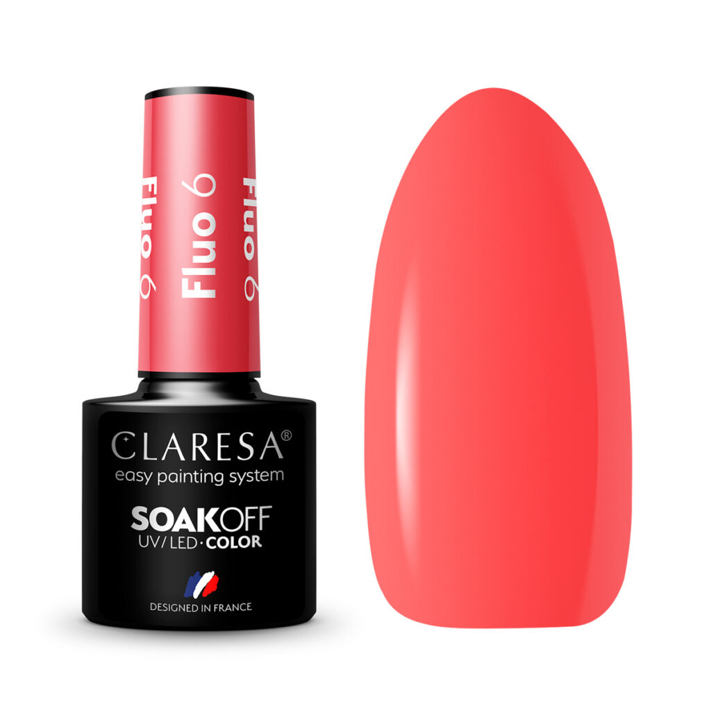 CLARESA lakier hybrydowy FLUO 6 -5g
