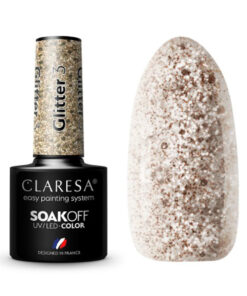 CLARESA Lakier hybrydowy GLITTER 3 -5g