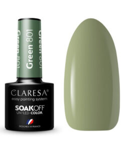 CLARESA Lakier hybrydowy GREEN 801 -5g
