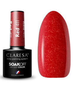 CLARESA Lakier hybrydowy RED 411 -5g