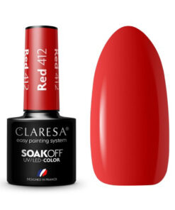 CLARESA Lakier hybrydowy RED 412 -5g
