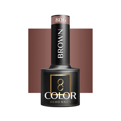 OCHO NAILS Lakier hybrydowy brown 806 -5 g