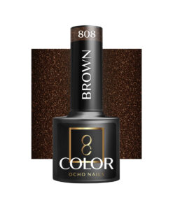 OCHO NAILS Lakier hybrydowy brown 808 -5 g