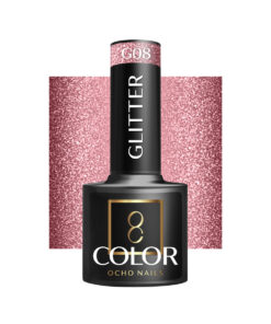OCHO NAILS Lakier hybrydowy glitter G08 -5 g