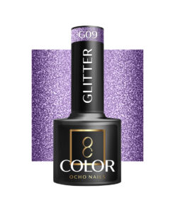 OCHO NAILS Lakier hybrydowy glitter G09 -5 g