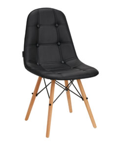 4Rico Krzesło skandynawskie QS-185 eco skóra czarne