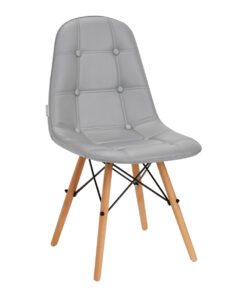 4Rico Krzesło skandynawskie QS-185 eco skóra szare