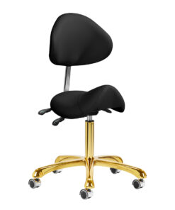Taboret kosmetyczny 1004 Giovanni złoto czarny