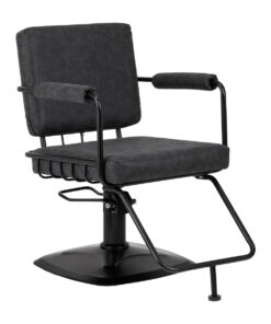 Gabbiano fotel fryzjerski Katania Loft Old Leather czarny