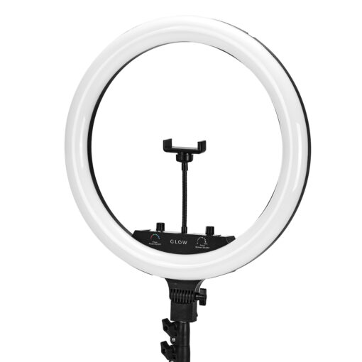 GLOW lampa pierścieniowa ring 18"" bsc ze statywem 45W