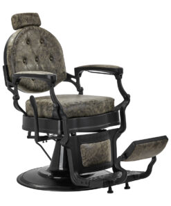 Gabbiano fotel barberski President Old Leather Zielony