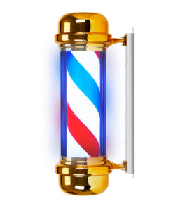 Plafon podświetlany pole barber shop BB-02 złoty duży