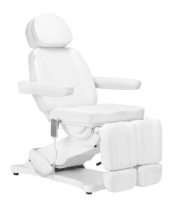Elektryczny fotel kosmetyczny SILLON CLASSIC 2 silniki pedi biały