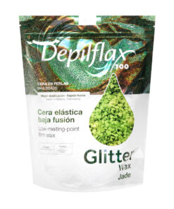 Depilflax 100 elastyczny wosk do depilacji o niskiej temperaturze topnienia perłowy Jade 1000 g
