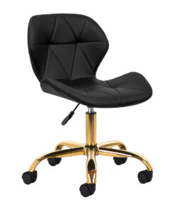 Taboret kosmetyczny QS-06G złoto czarny