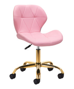 Taboret kosmetyczny QS-06G złoto różowy