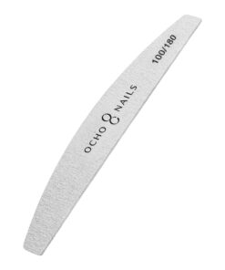 Ocho Nails pilnik półksiężyc slim 100/180 10 szt.