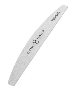 Ocho Nails pilnik półksiężyc slim 180/240 10 szt.