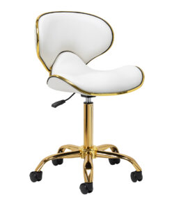 Gabbiano taboret kosmetyczny Q-4599G Biały