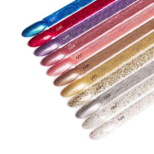 OCHO NAILS Lakier hybrydowy glitter G12 -5 g