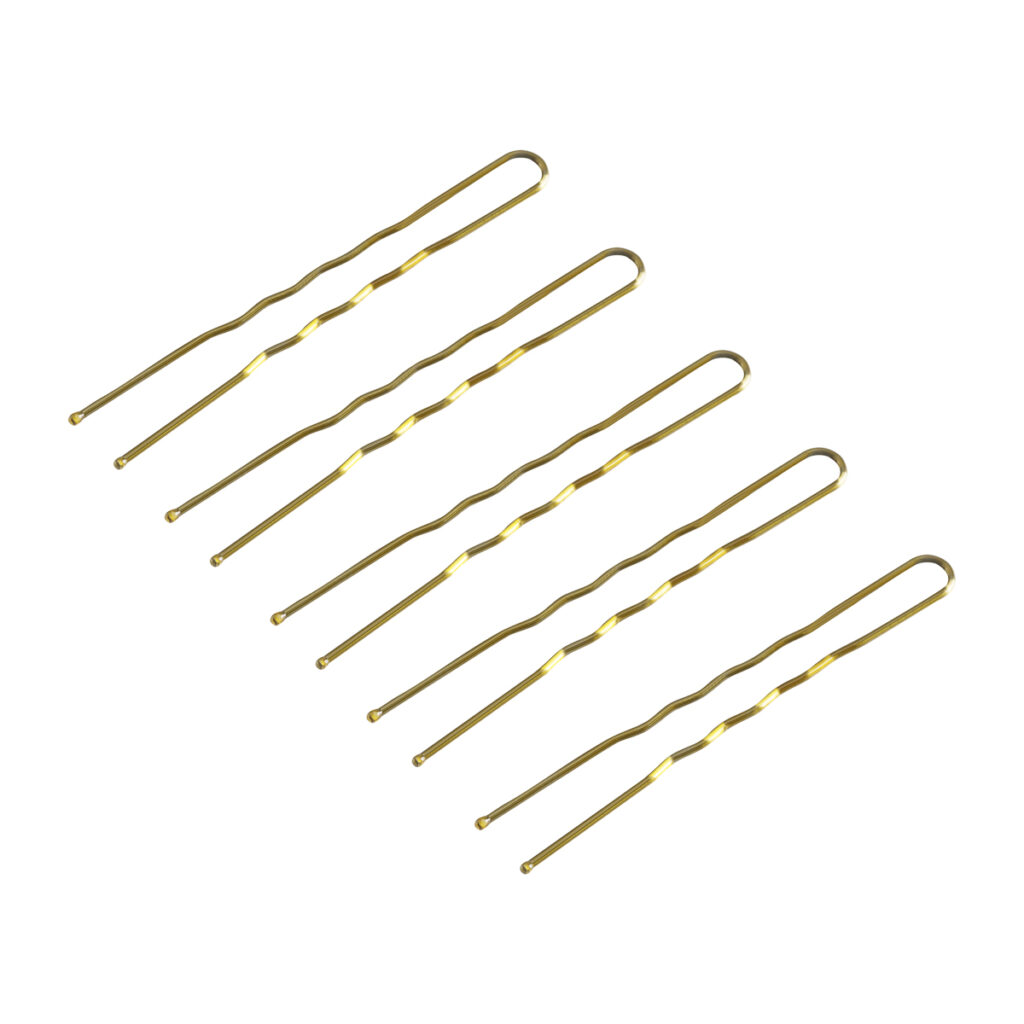 Kokówki fryzjerskie do włosów E-57 120 szt. 5,6 cm złote