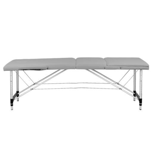 Stół składany do masażu aluminiowy Balance 3 segmentowy szary