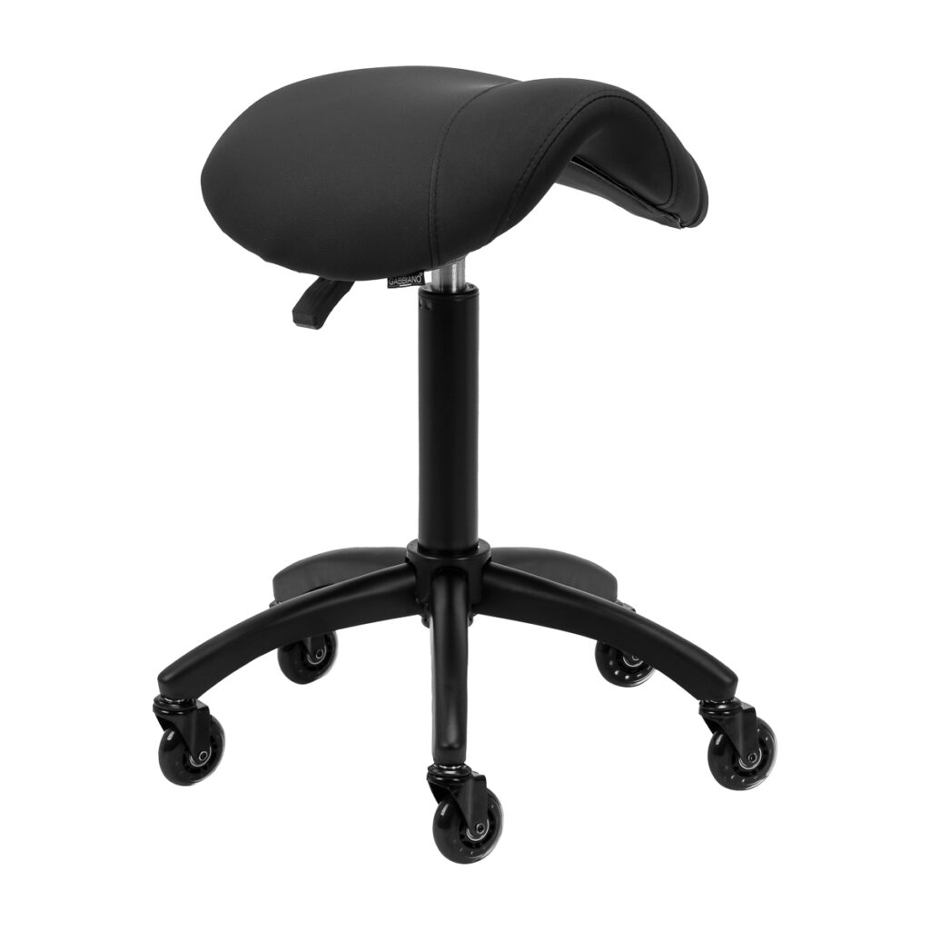 Gabbiano taboret fryzjerski D032 czarny