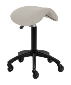 Gabbiano taboret fryzjerski D032 szarobeżowy
